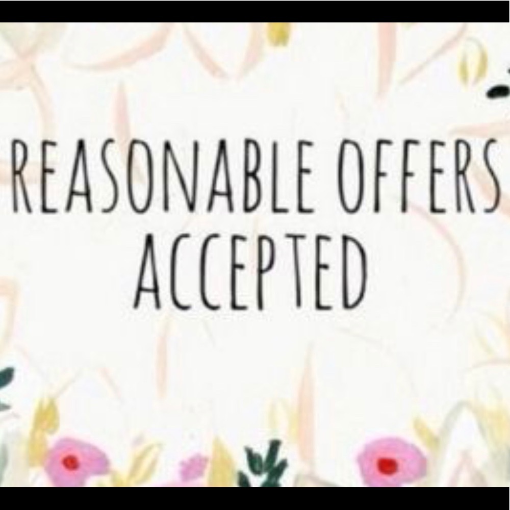 Reasonable offers accepted